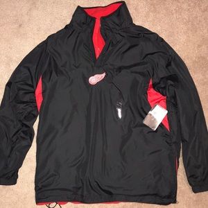Brand new Detroit Redwings reversible quarter zip